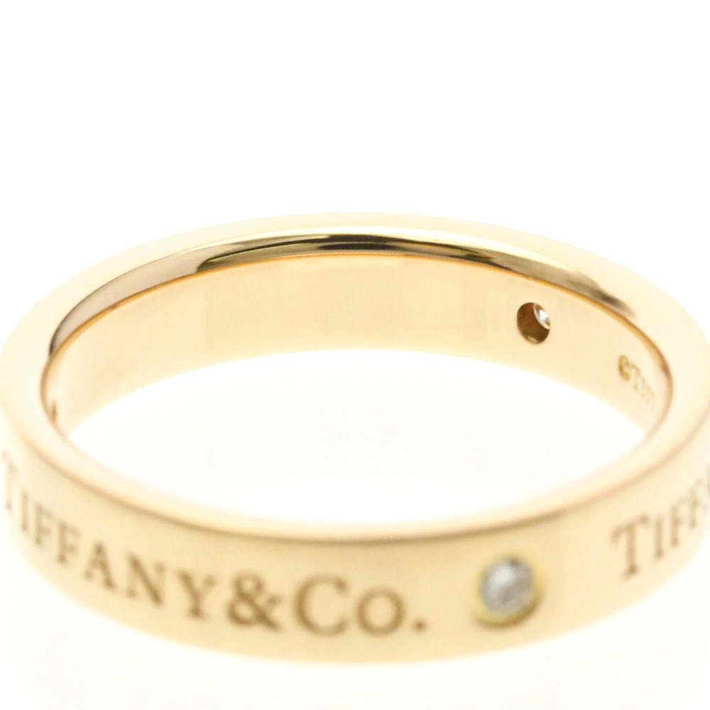 TIFFANY 18k Gold Diamond Ring - Picture 8 of 9